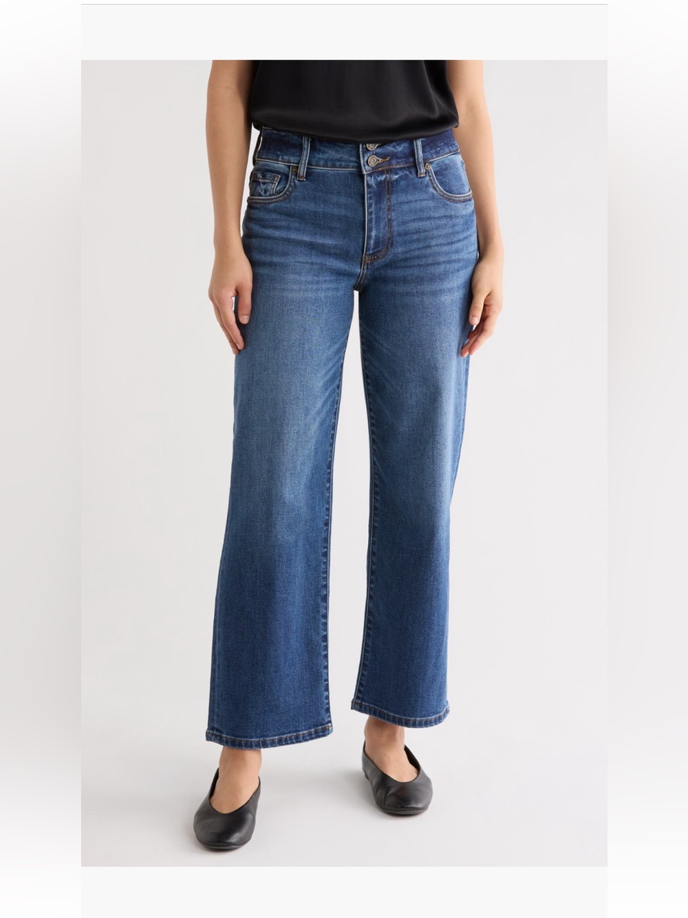 Kut from the Kloth Dark Blue Wide Leg Jeans - Picture 7 of 7